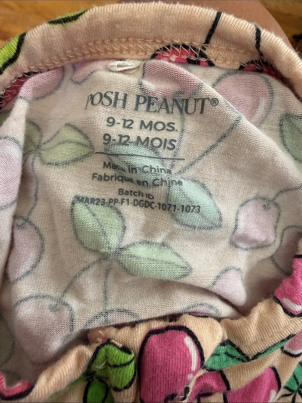 Posh Peanut Summer Cherry Short Sleeved Zippered Short Romper